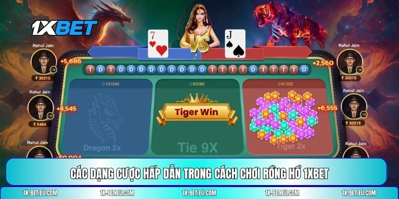 Cách chơi Rồng Hổ 1XBET