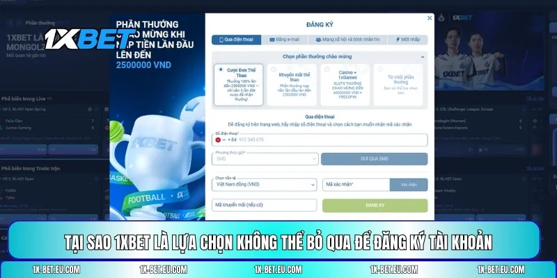 đăng ký 1XBET