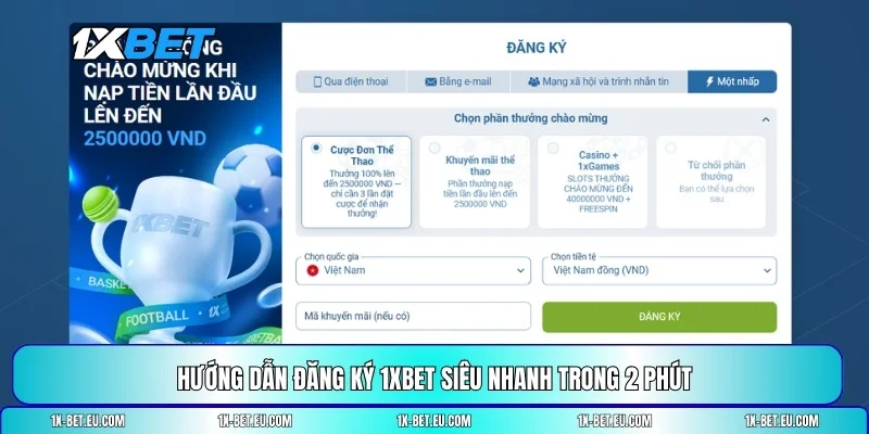 đăng ký 1XBET
