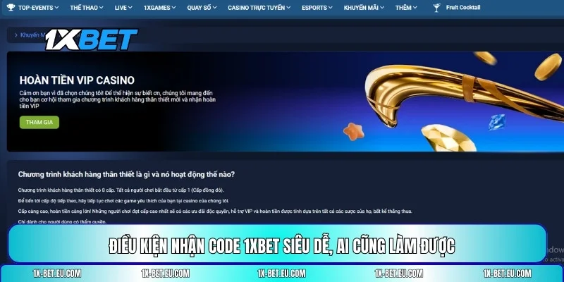 Mã khuyến mãi 1XBET