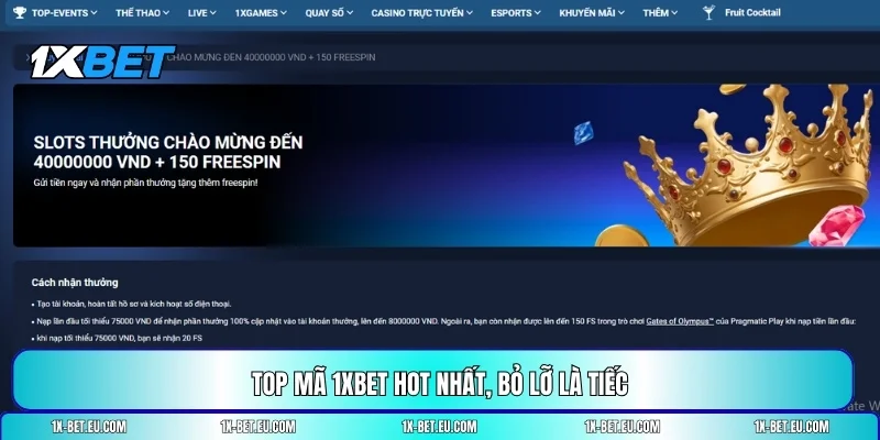 Mã khuyến mãi 1XBET