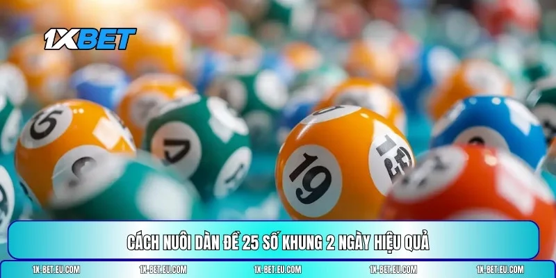 nuôi dàn đề 25 số khung 2 ngày